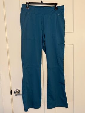 Healing Hands Purple Label Yoga Teal Scrub Pants Medium